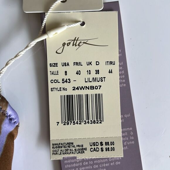 GOTTEX LUMA WILD NOSTALGIA TRIANGLE BIKINI TOP SIZE 8 - Picture 7 of 7